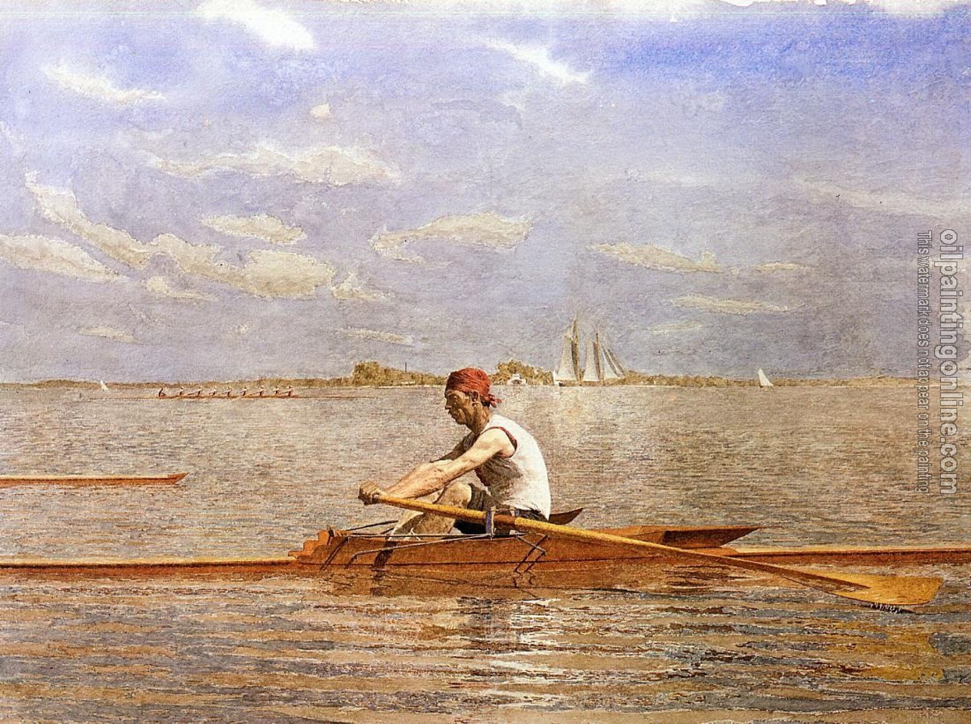 Eakins, Thomas - John Biglin in a Single Scull